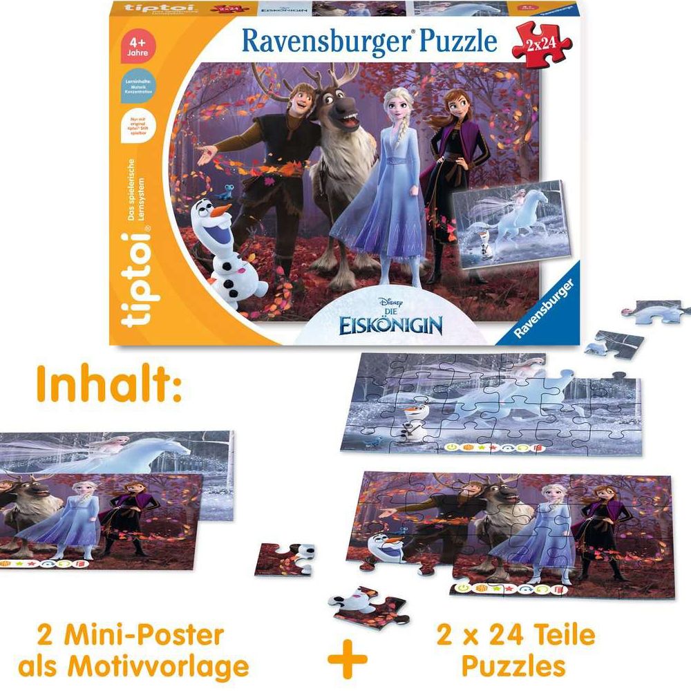 Ravensburger tiptoi® Puzzle for little explorers: Disney Frozen