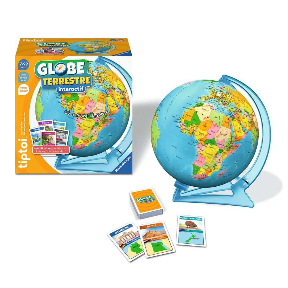 Ravensburger tiptoi® Globe terrestre interactif
