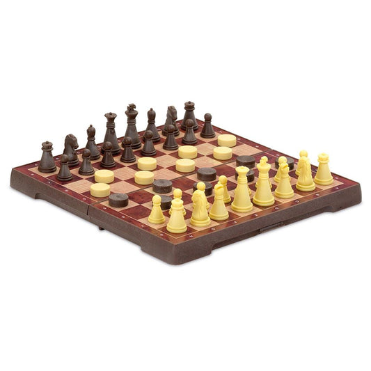 Cayro Games Échecs/dames magnétiques (petits échecs de voyage)