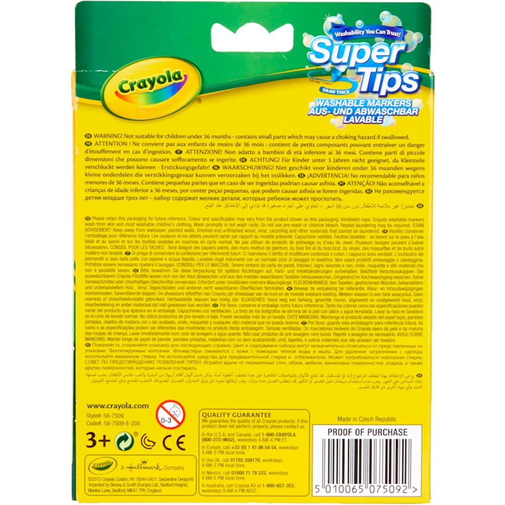 Crayola 12 Supertips Felt Tip Pens