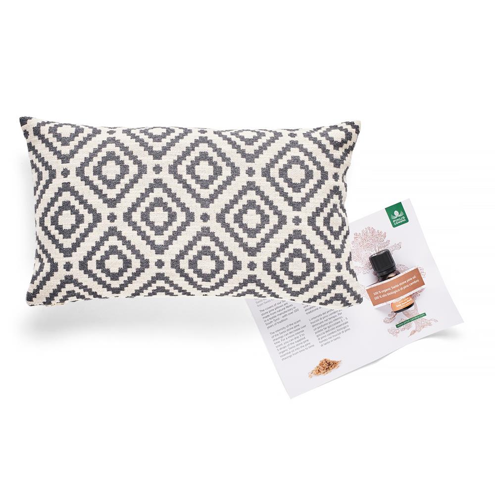 Coussin ethnique en pin, 20 x 35 cm