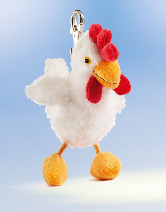 Schaffer-Anhänger Huhn Brunhilde, weiss