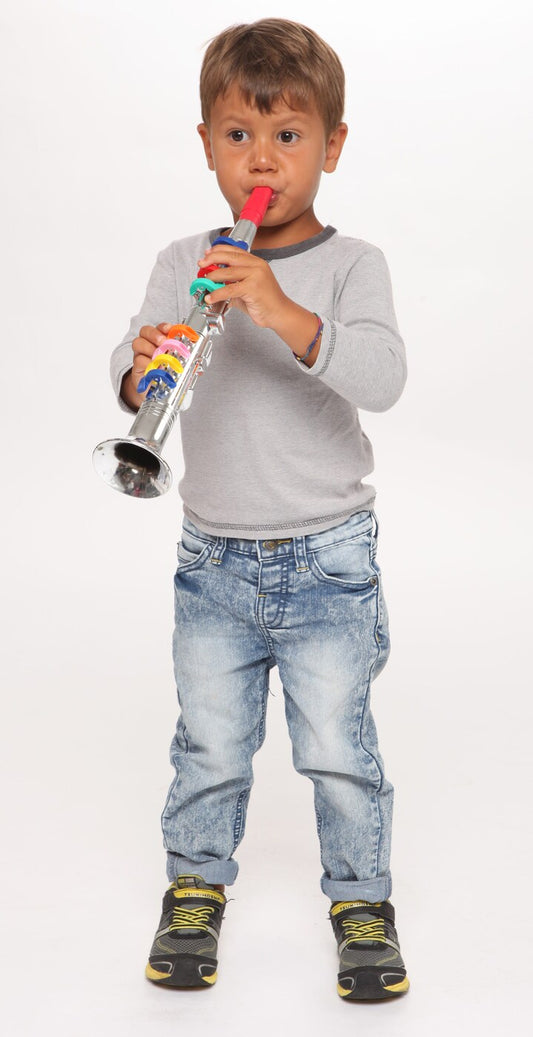 Bontempi Klarinette mit 8 farbigen Tasten, 42 cm