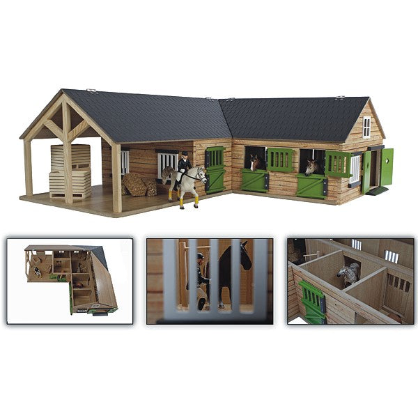 Ferme équestre 1:24 avec 4 boxes
