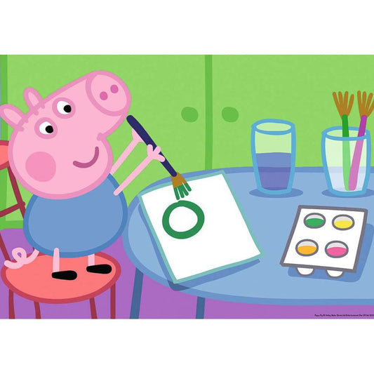 Puzzle pour enfants Ravensburger - Peppa à l'école, 2x24 pièces