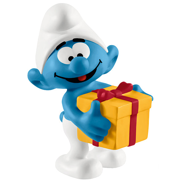Schleich Smurf with gift