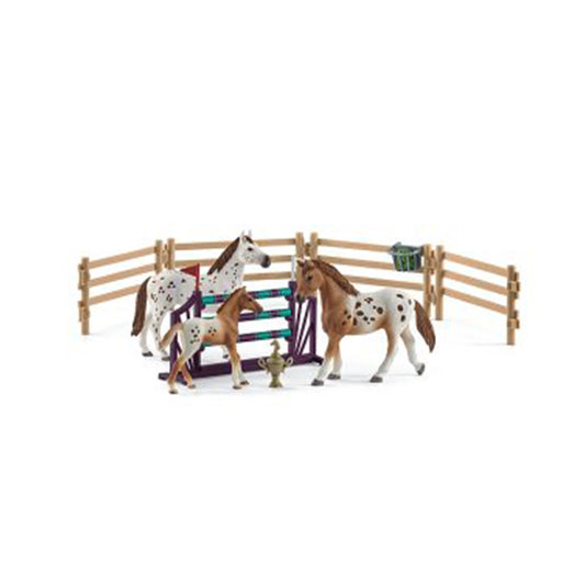 Schleich Set Lisa Turnier - Training & Pferde Appaloosas
