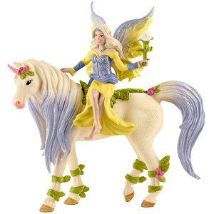 Schleich Sera mit Blüten - Einhorn