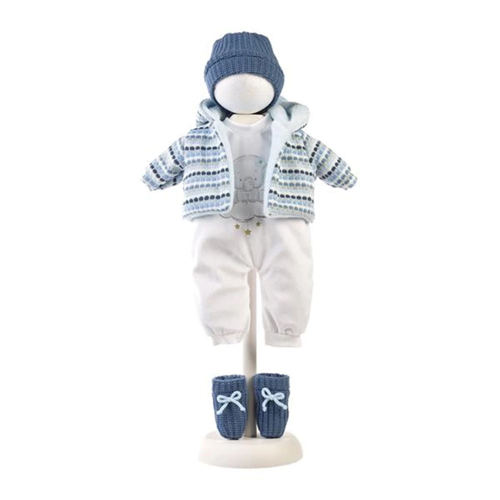 Llorens ensemble de vêtements éléphant bleu 40-42cm
