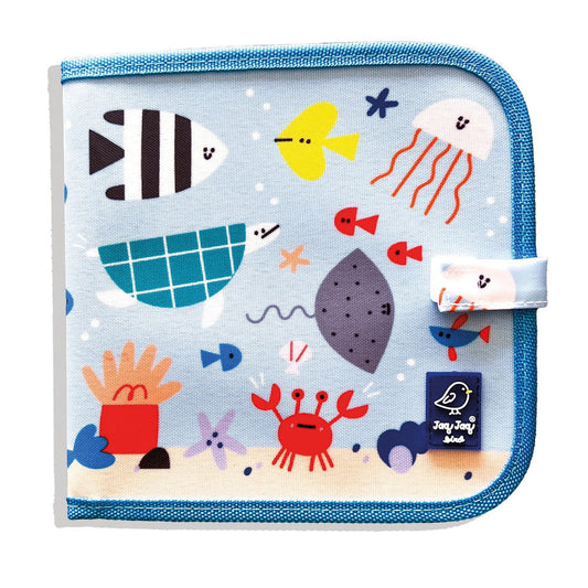 Kreidemalbuch mit 4 Kreiden Meerestiere