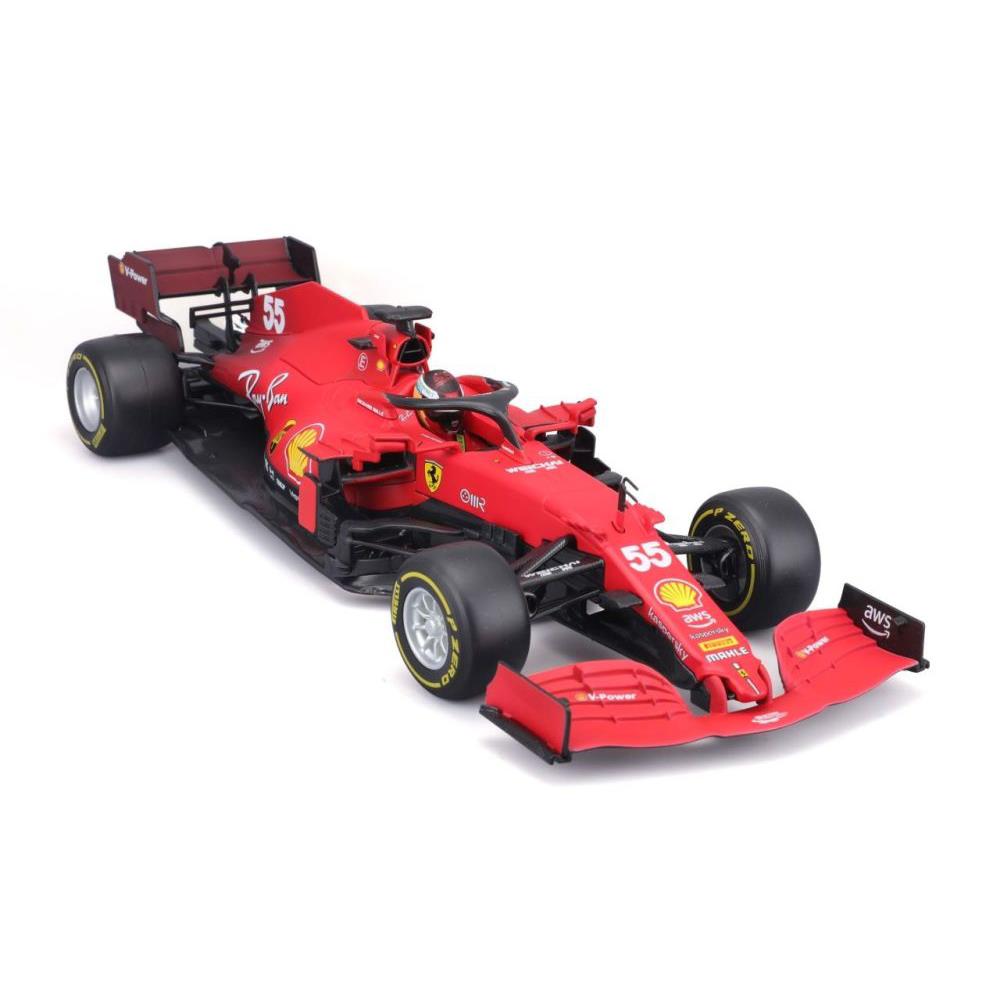 Bburago Ferrari F1 2021 #55 Carlos Sainz, 1:18