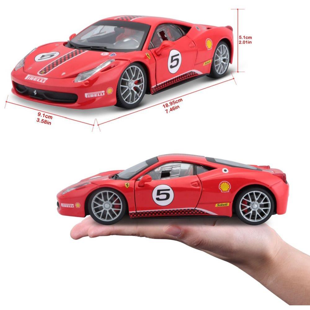 Bburago Ferrari Racing 458 Challenge 1/24 rouge
