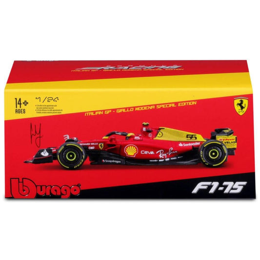 Bburago Ferrari F1-75 1/24 Édition Spéciale Sainz 2022