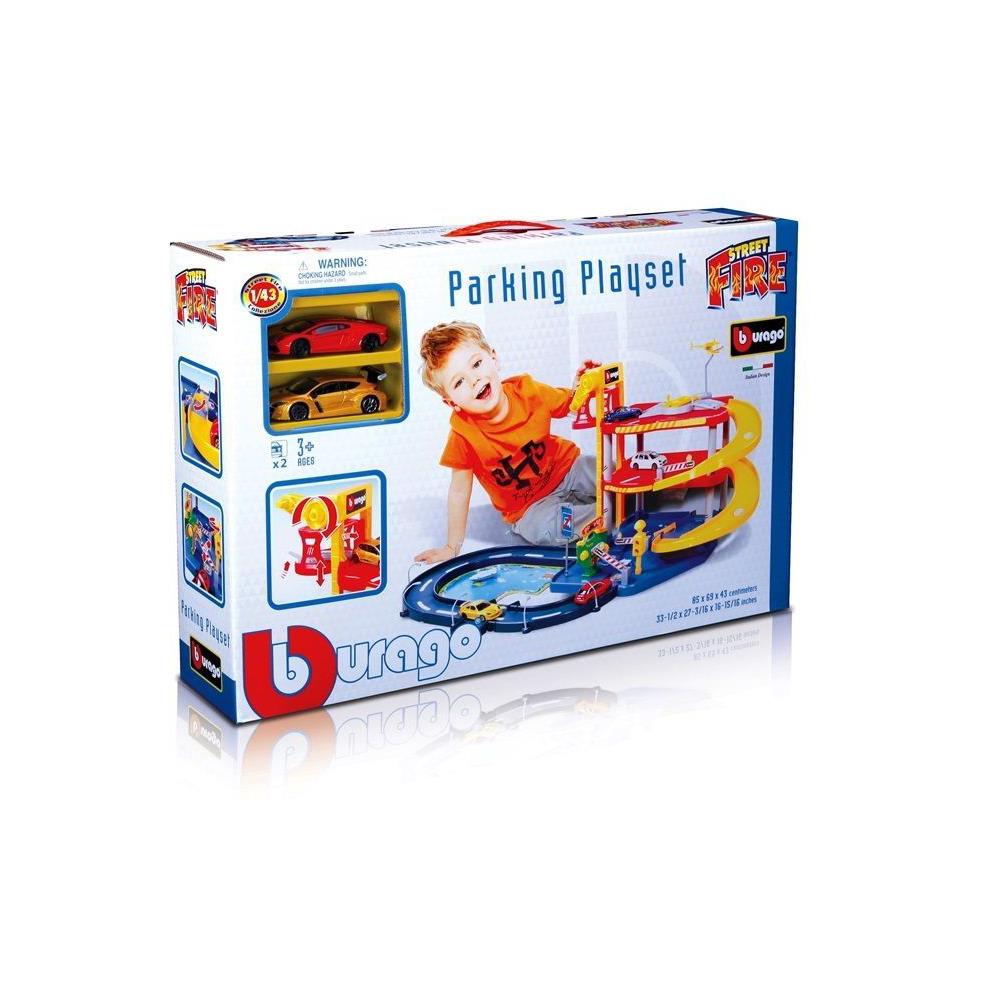 Bburago garage avec 2 voitures 1:43