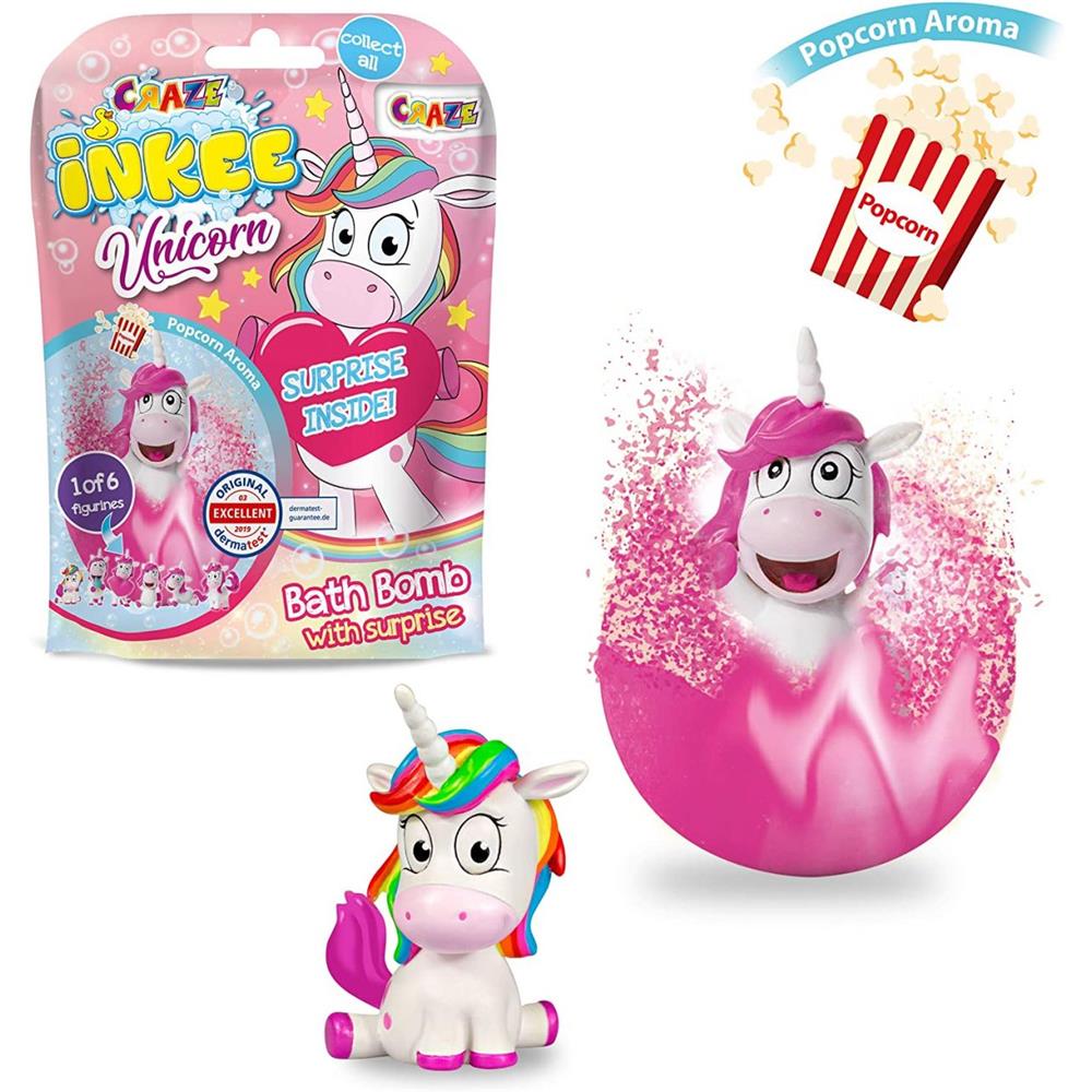 Bombes de bain surprise Craze avec figurines de licorne