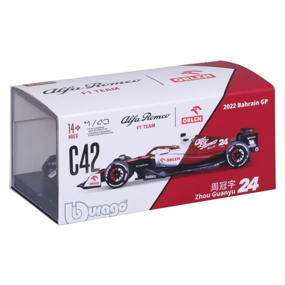 Bburago Alfa Romeo F1 Team Orlen C42 Guanyu Zhou 2022, 1:43
