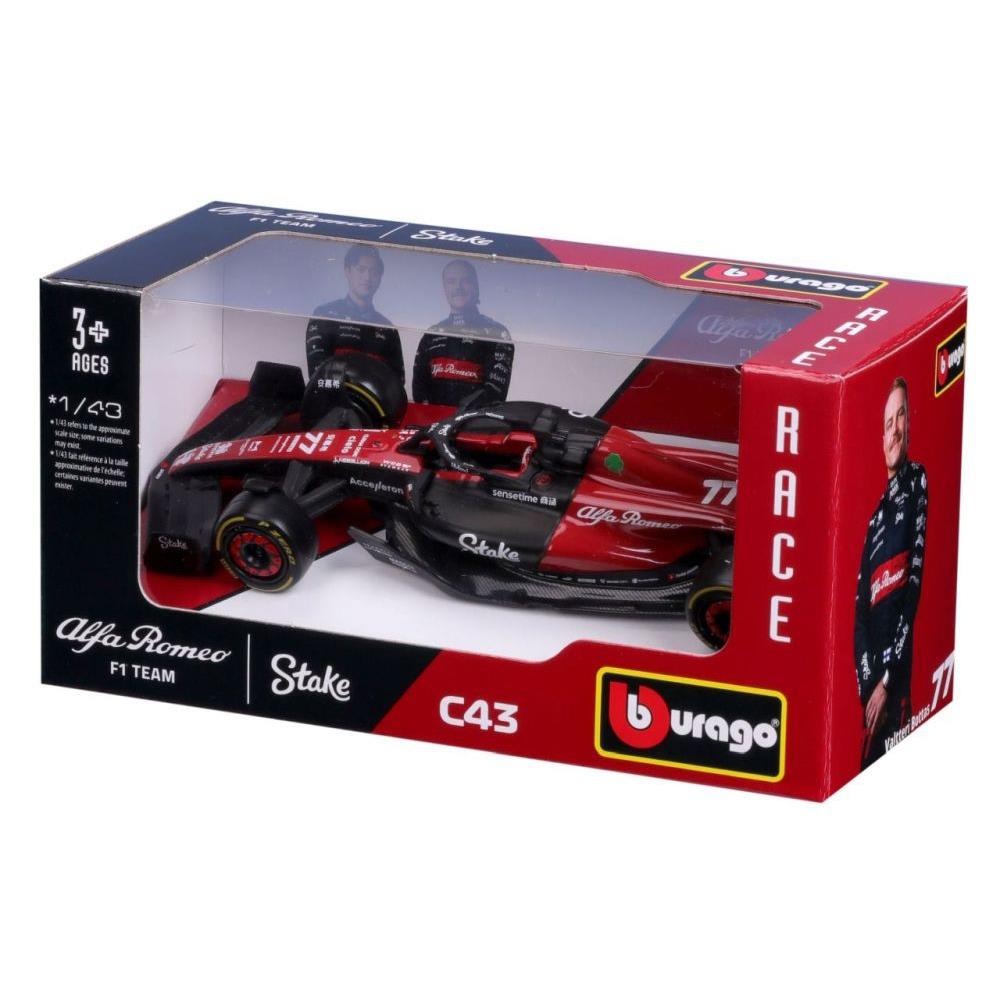 Bburago Alfa Romeo F1 Team Stake C43 Valtteri Bottas 2023, 1:43