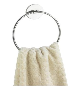Wenko Turbo-Loc Wand Handtuchring, Chrom