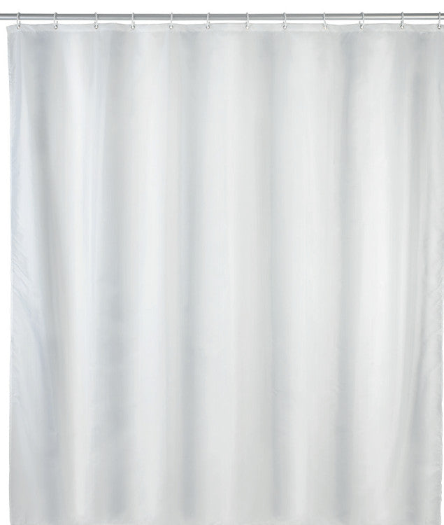 Wenko shower curtain plain white, polyester