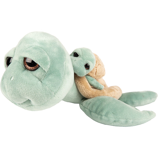 Tortue Suki verte 24cm avec bébé
