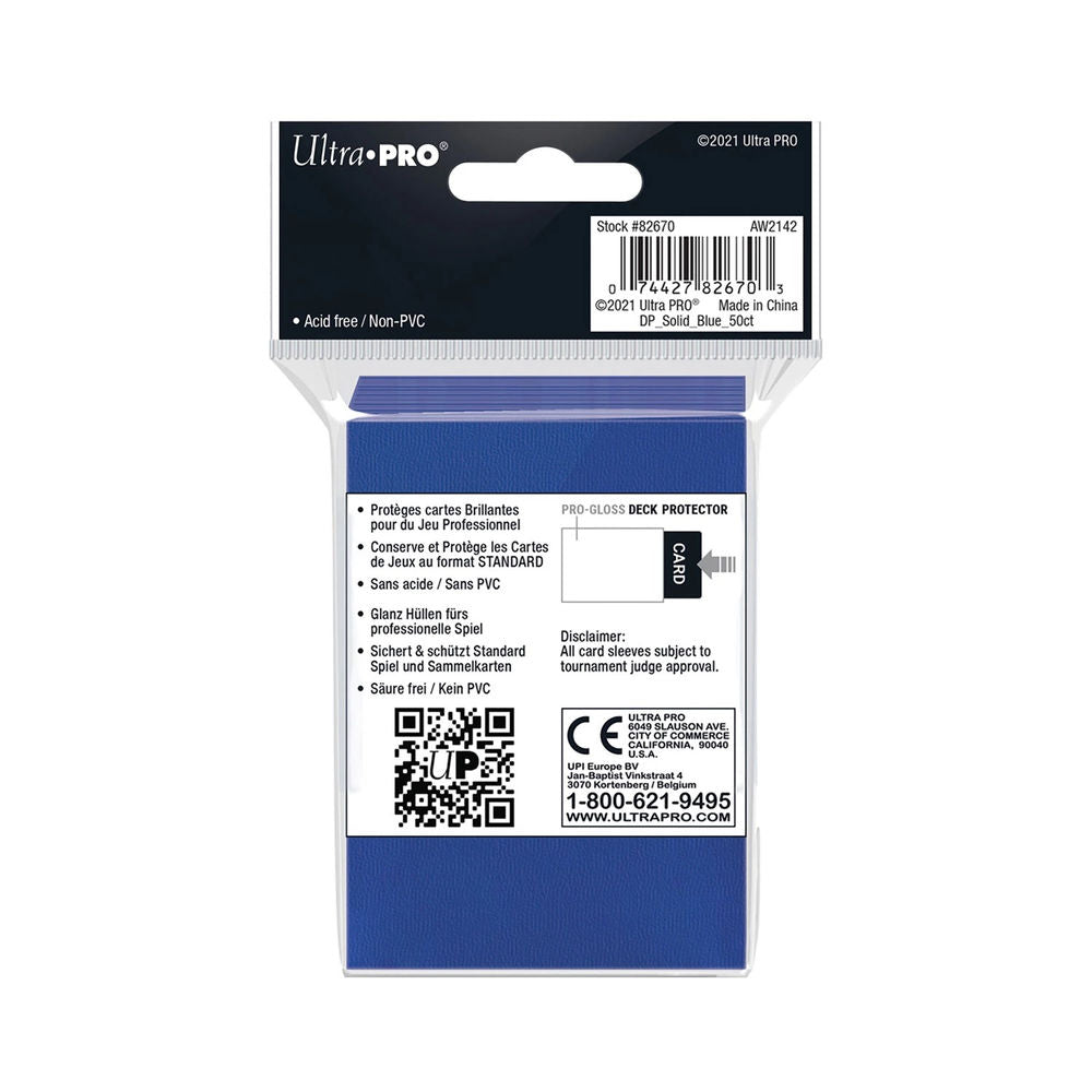 Ultra Pro Blue Deck Protector Standard (50) NOUVELLE TAILLE