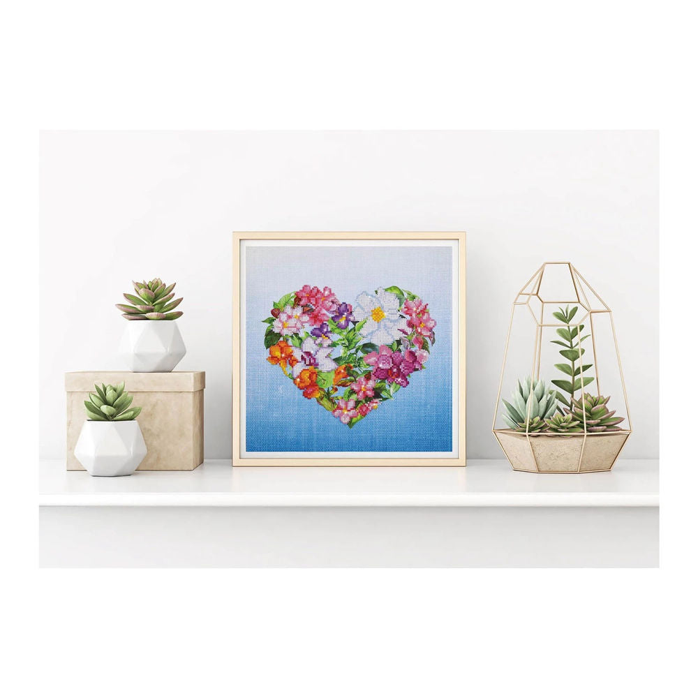 Diamond Painting Blumenherz