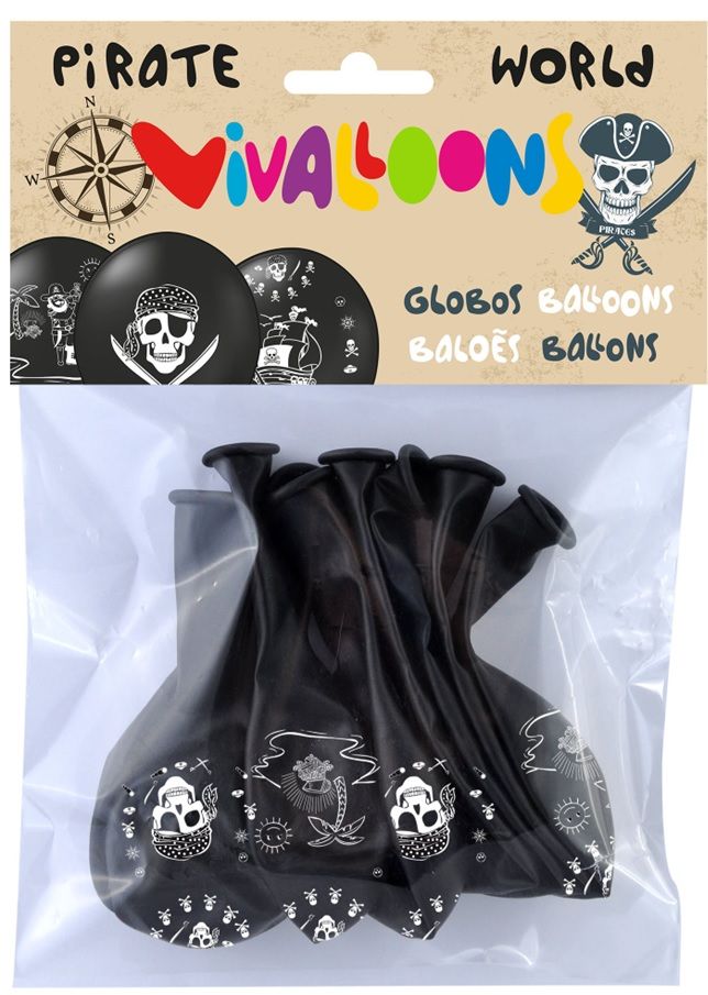 Ballons Pirate Vivalloons 8 pièces dans un sachet