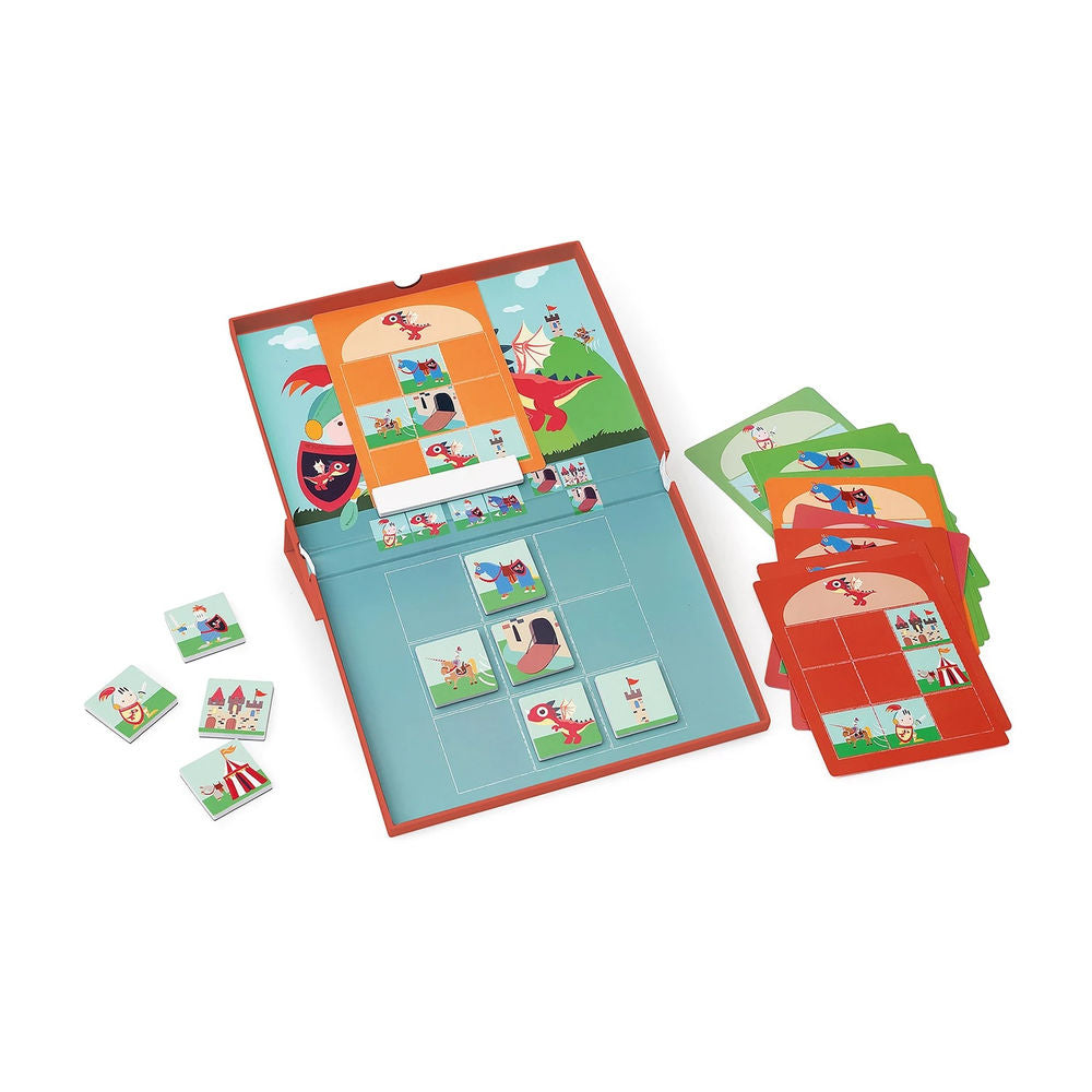 Jeu d'apprentissage magnétique à gratter chevaliers et dragons