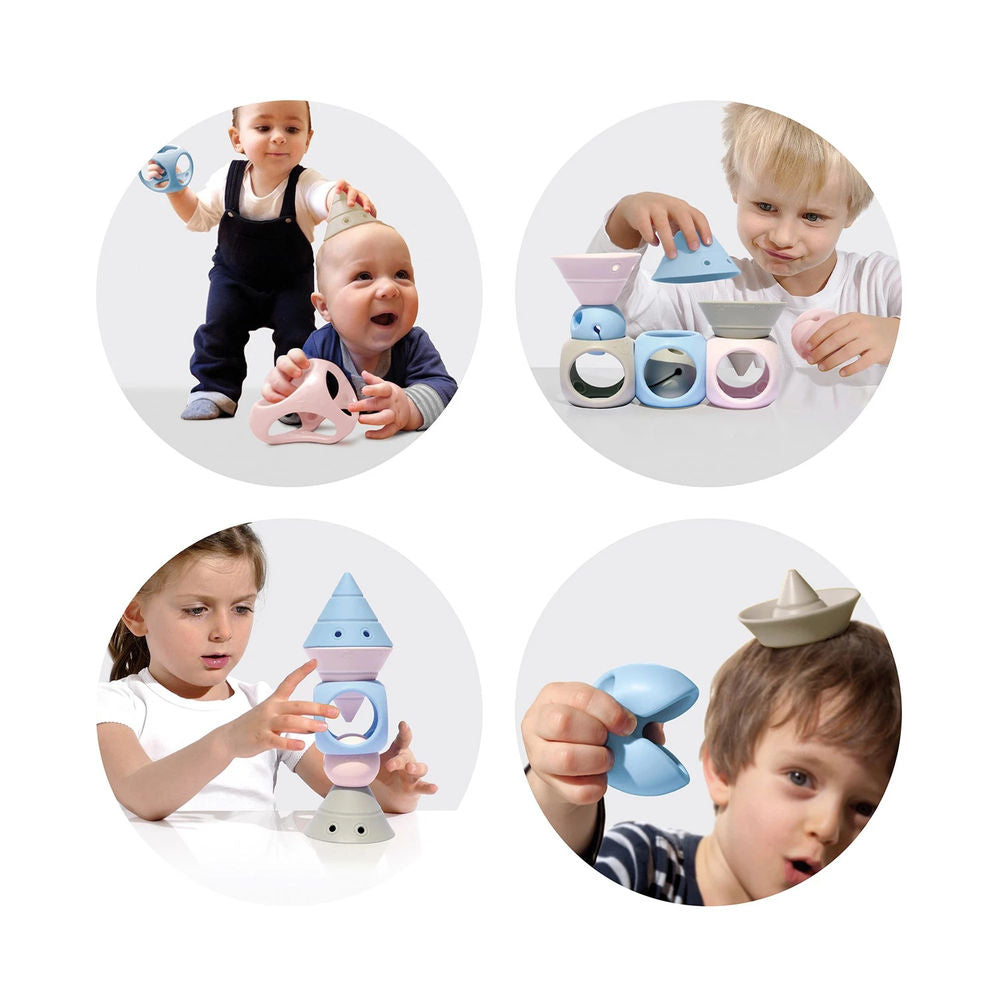 Moluk Building Genius educational/construction game set pastel