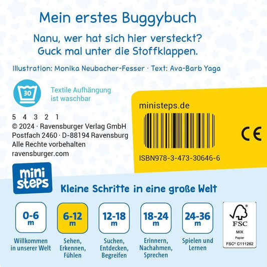 Ravensburger ministeps: Mein erstes Buggybuch: Guck mal! Erste Sachen