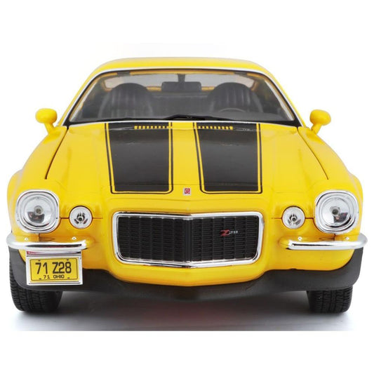 Maisto Chevrolet Camaro 1971 jaune 1/18