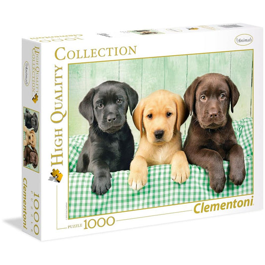 Clementoni Puzzle 3 Labradors, 1000 pieces