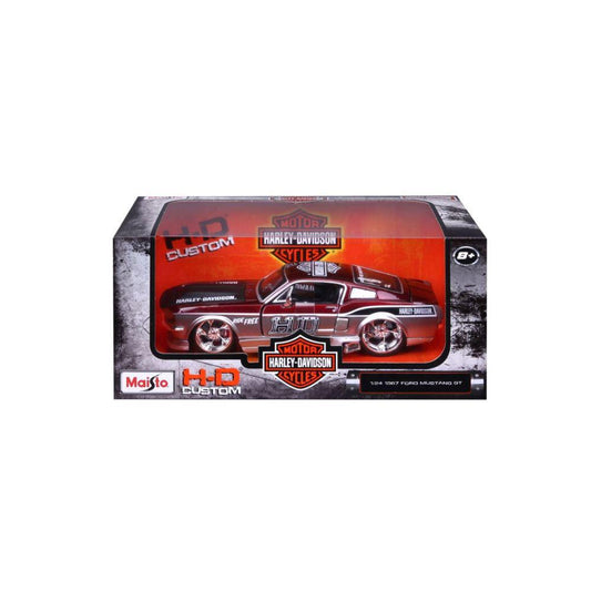 Maisto Ford Mustang GT 1967 Harley Davidson, 1:24