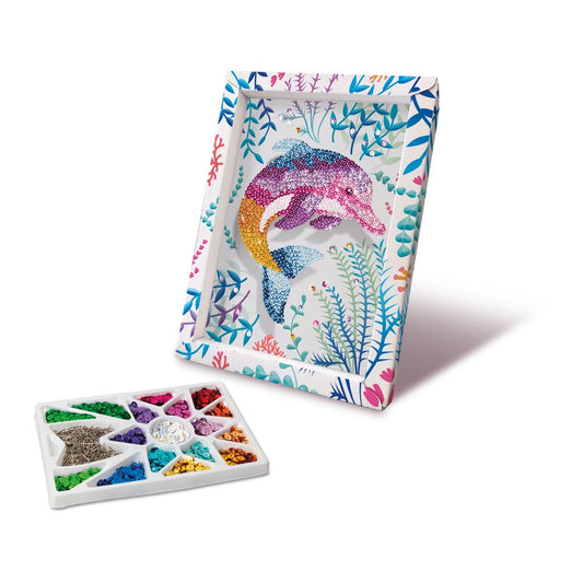 Paillettenkunst Delfin