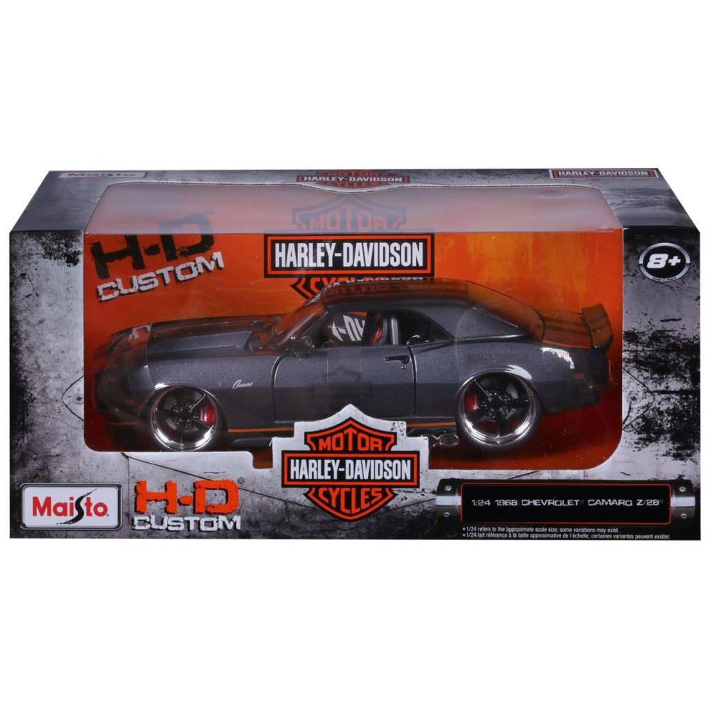 Maisto Chevrolet Camaro 1968 Harley Davidson 1/24 noire
