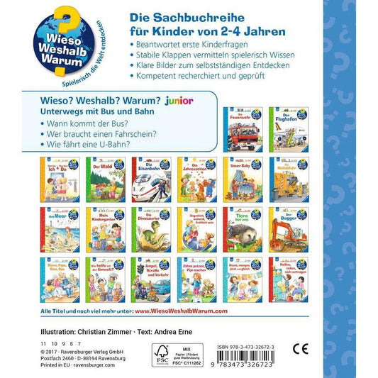 Ravensburger Wieso? Weshalb? Warum? junior, Band 63: Unterwegs mit Bus und Bahn