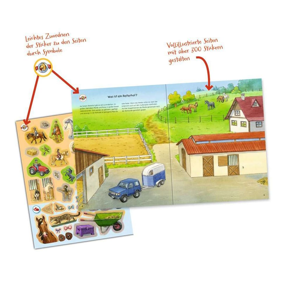 Ravensburger Wieso? Weshalb? Warum? Stickerheft: Pferde