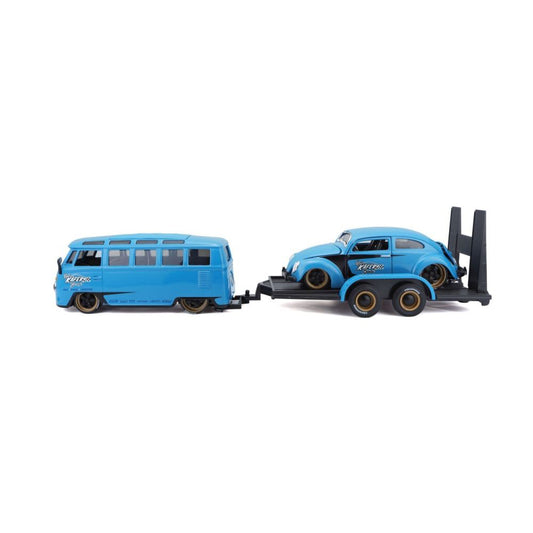 Maisto Volkswagen T1 Van Samba & Volkswagen Coccinelle 1:24