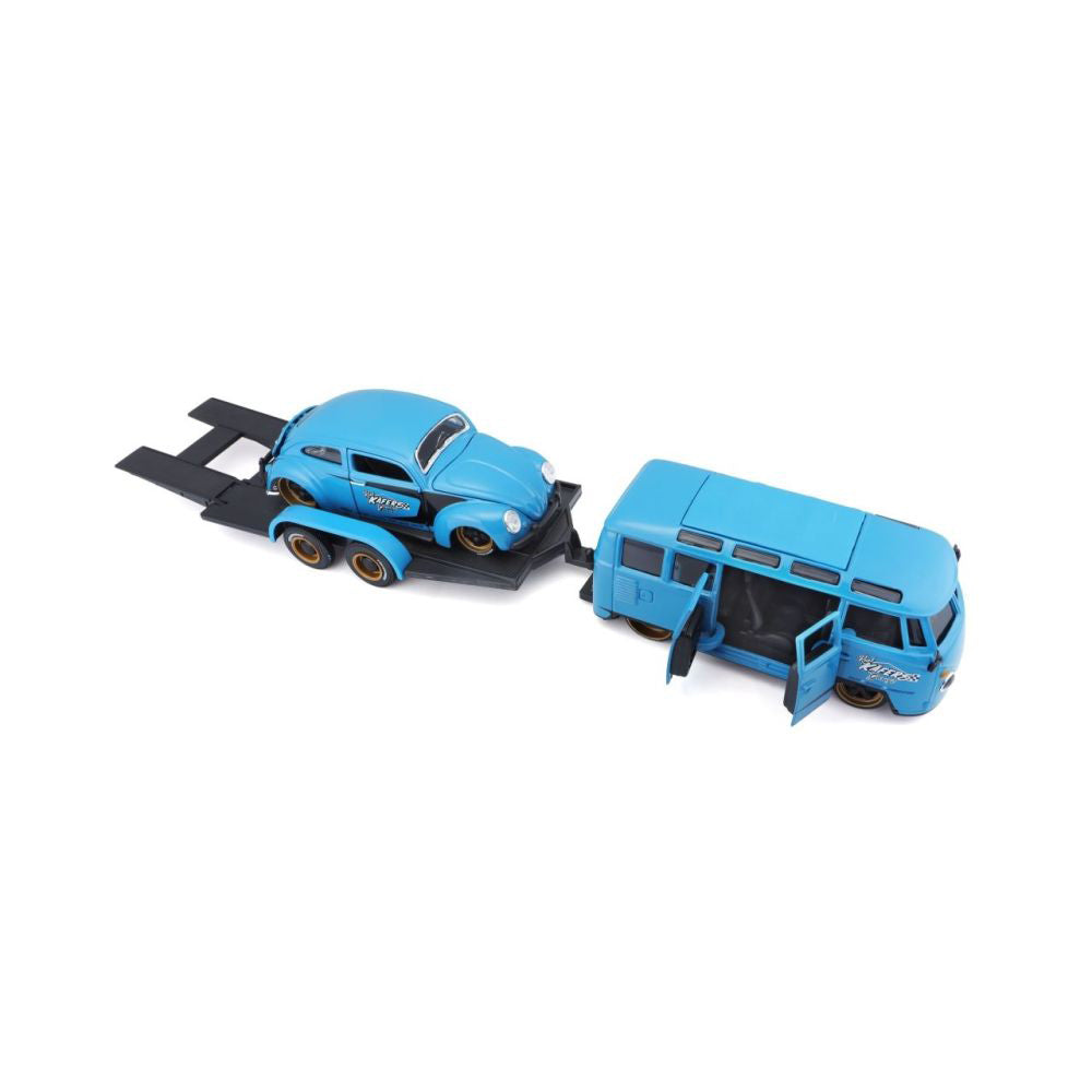 Maisto Volkswagen T1 Van Samba & Volkswagen Coccinelle 1:24