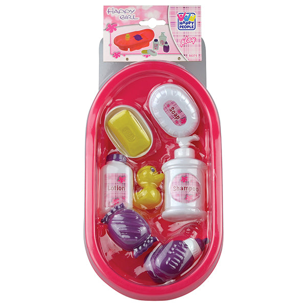 Baignoire pour poupée Happy People avec accessoires
