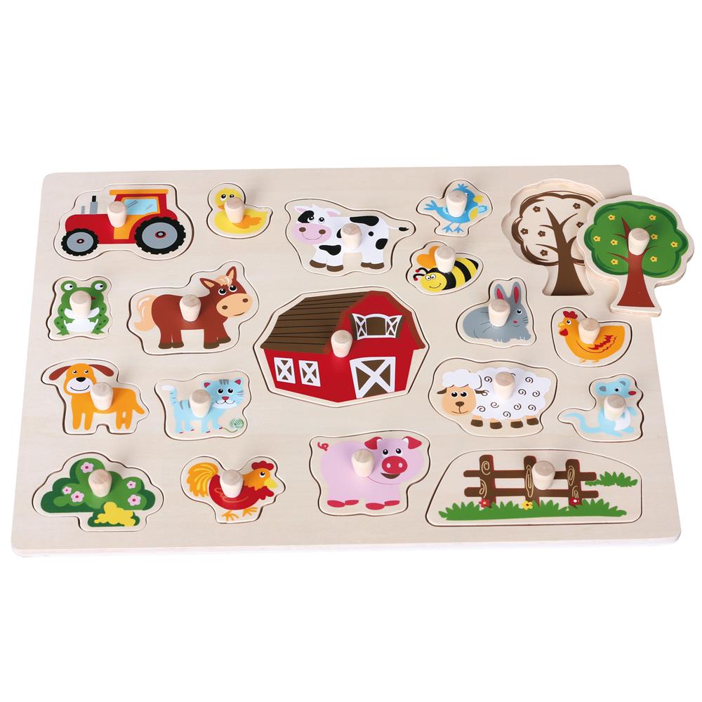 Playba Puzzle Animals large with handle