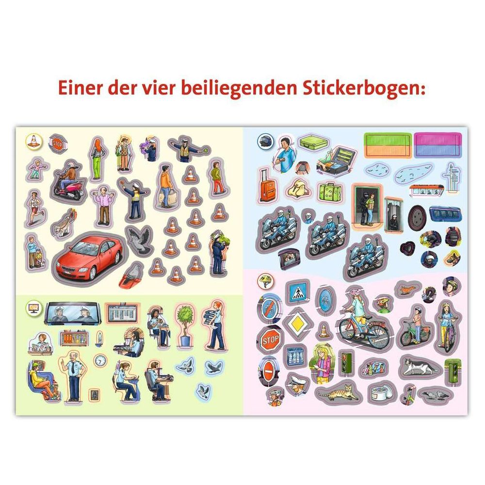 Ravensburger Why? What for? What reason? Sticker book: Police
