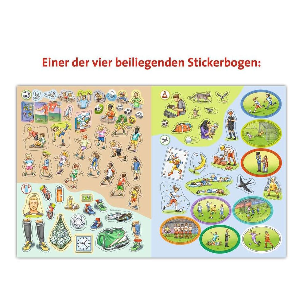 Ravensburger Why? What? What for? Sticker book: Football