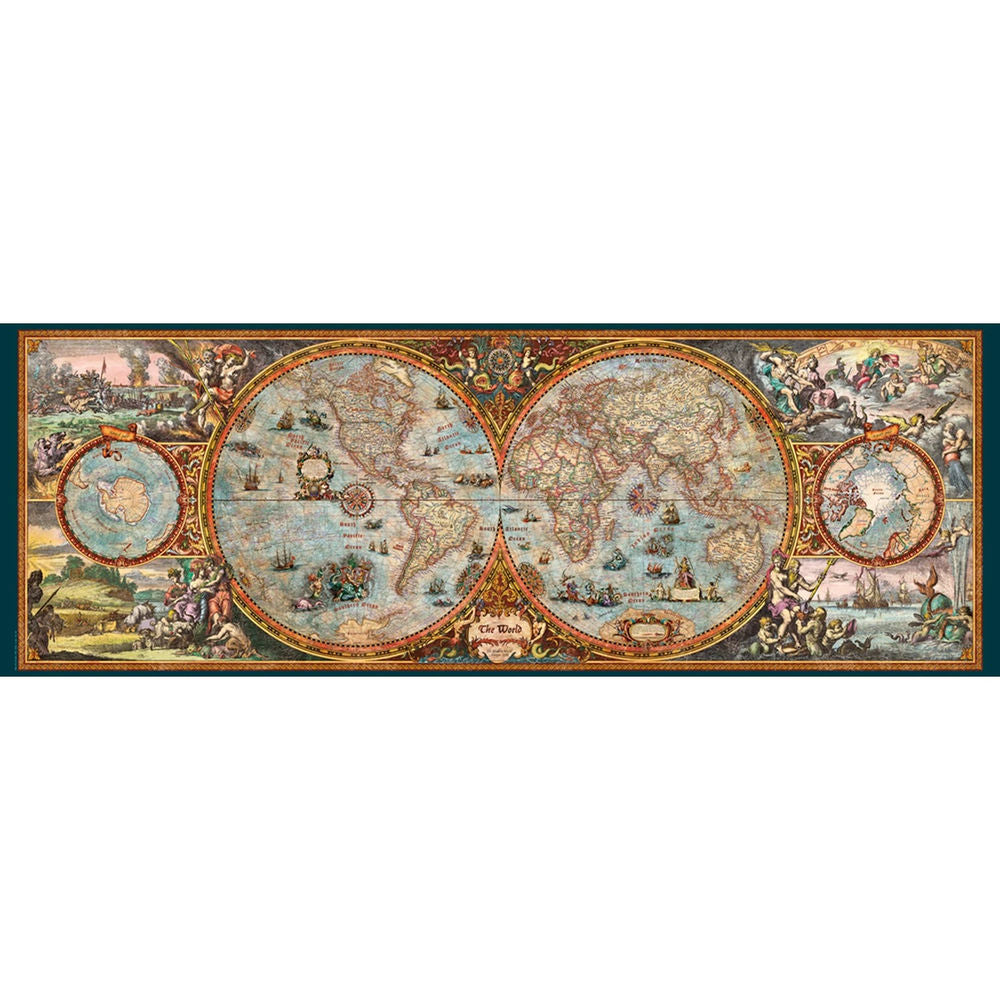 Puzzle Panoramapuzzle Hemisphere Map, 6000 Teile