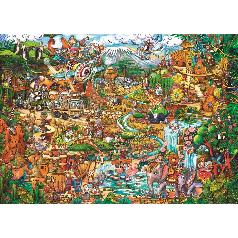 Heye Puzzle Exotique Safari Triangulaire 2000 pièces