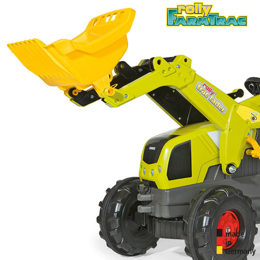 RollyToys Farmtrac pedal tractor Claas Axos 340 with front loader