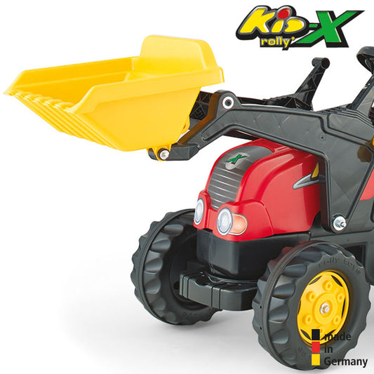 RollyToys Kid pedal tractor with trailer & loader