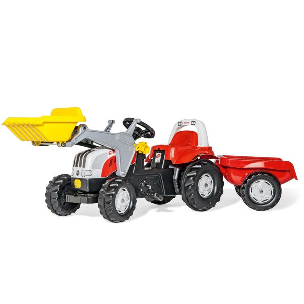 RollyToys Kid Steyr CVT 6190 Trailer & Loader