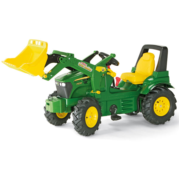 RollyToys Farmtrac Premium John Deere 7930 avec engrenages, freins, chargeur et pneus pneumatiques