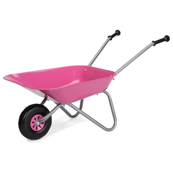 RollyToys Metallschubkarre pink